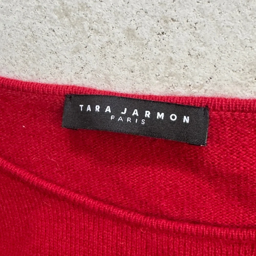 Tara Jarmon 100% Merino Wool Crew Neck Sweater with attached tie size S/M - Picture 3 of 5